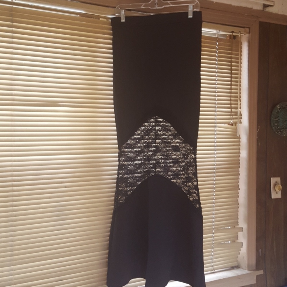 Windsor lace inset skirt